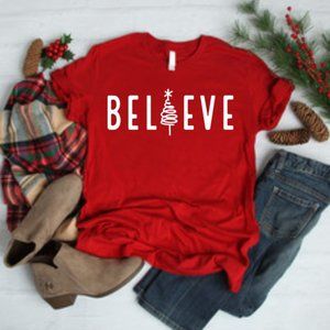 Believe Christmas Soft Style Tee